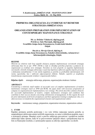 Priprema organizacije