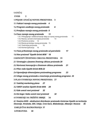 Program uvodjenja novog proizvoda