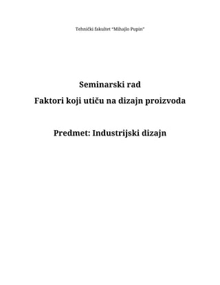 Industrijski dizajn