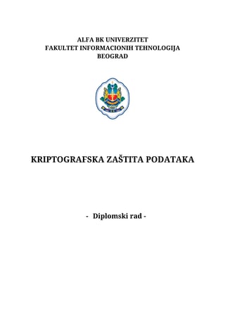 Kriptografska zaštita podataka
