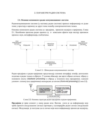 Parametri radio sistema