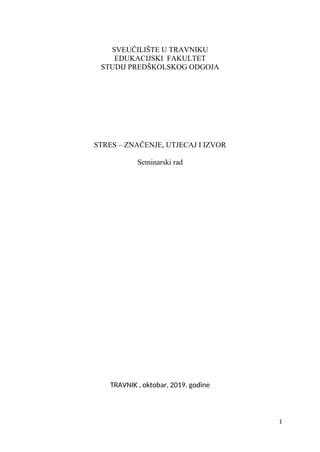 Stres-znacaj,utjecaj i izvor