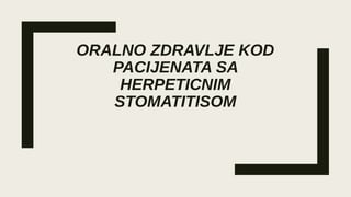Herpeticni stomatitis