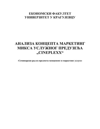 Analiza koncepta marketing miksa