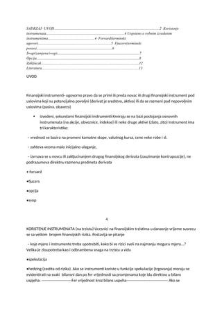 Finansijski instrumenti