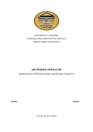 Akušerske operacije