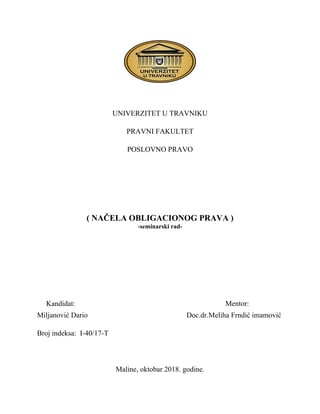 Načela obligacionog prava