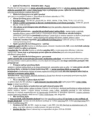 Krivično pravo posebni dio – skripta