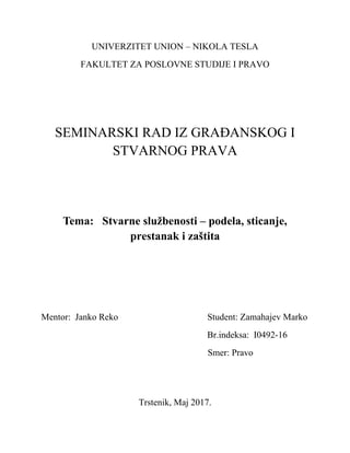 Stvarne službenosti