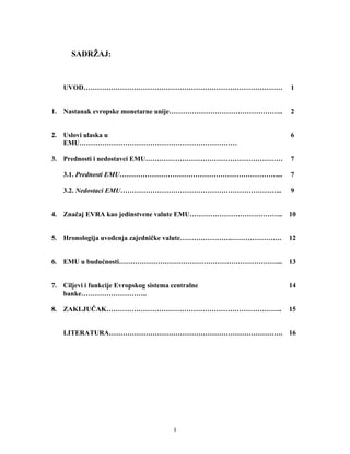 Evropska monetarna unija