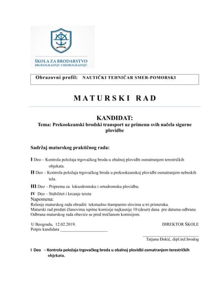 Prenos tereta prekookeanskog broda