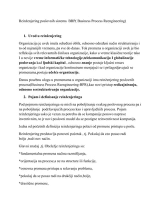 Reinženjering poslovnih sistema