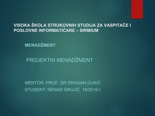 Projektni menadžement