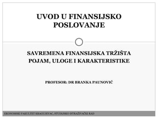 Finasijska tržišta