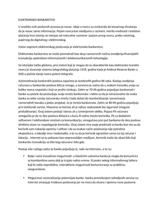 Elektronsko bankarstvo