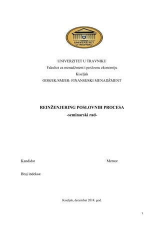 Reinženjering poslovnih procesa