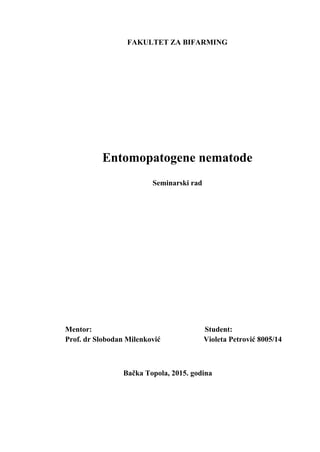 Entomopatogene nematode