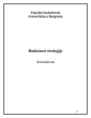 Budućnost strategije