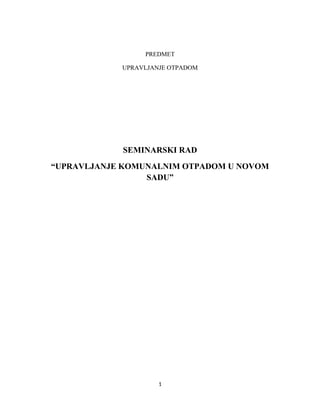 Upravljanje komunalnim otpadom