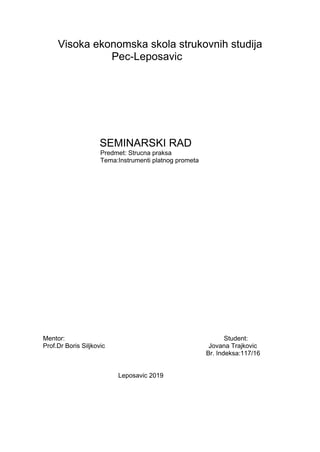 Instrumenti platnog prometa