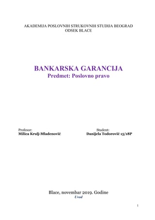 Bankarska garancija