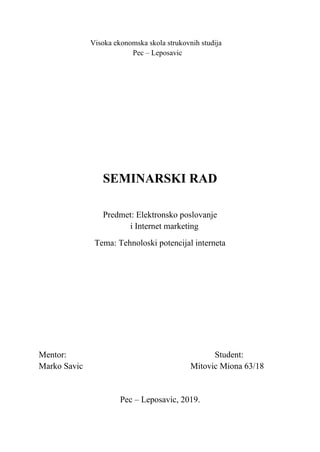 Elektronsko Poslovanje