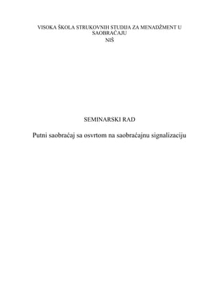 Saobraćajna signalizacija