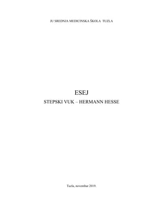 Stepski vuk- Herman Hese