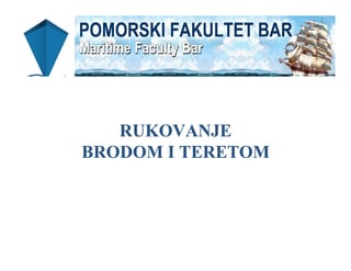 Medjunarodni propisi i rukovanje teretom