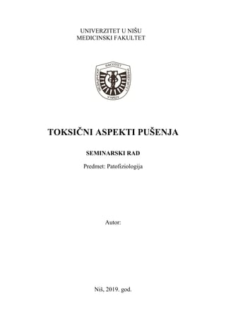 Toksični aspekti pušenja