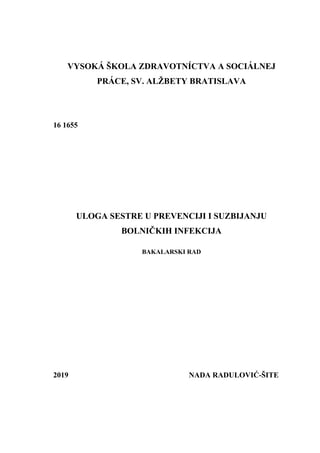 Prevencija bolničkih infekcija