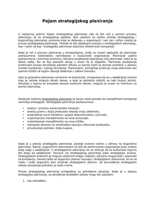 Strategijski Menadžment