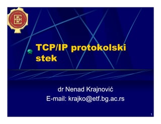 TCP-IP protokolski stek