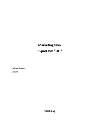 Marketing plan SKT