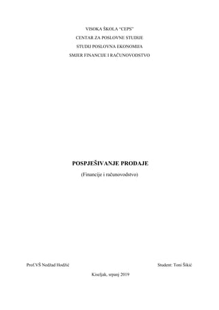 Pospješivanje prodaje