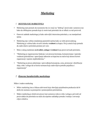 Cena kao instrument marketing miksa