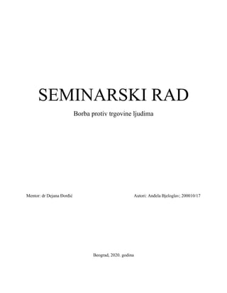 Borba protiv trgovine ljudima