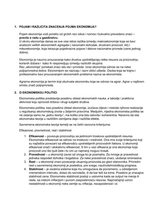 Osnovi ekonomije: skripta