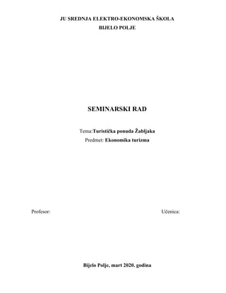 Turistička ponuda žabljaka