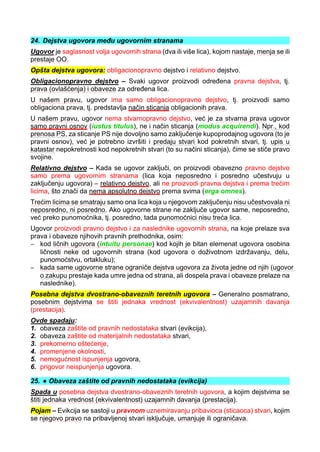 Obligaciono pravo – 2. Kolokvijum