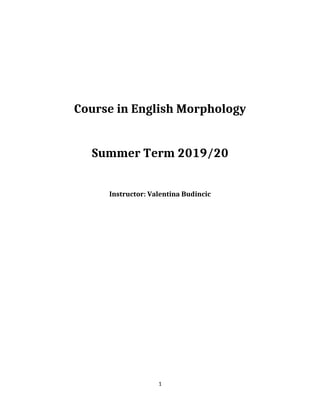 Tvorba reči u engleskom jeziku