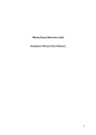 Rimsko privatno pravo