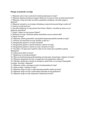 Kontrola i revizija