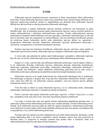 Elektrosnko poslovanje