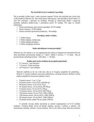 Trudnoća i porođaj