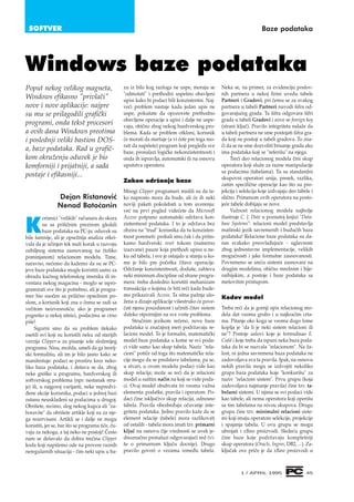 Windows baze podataka