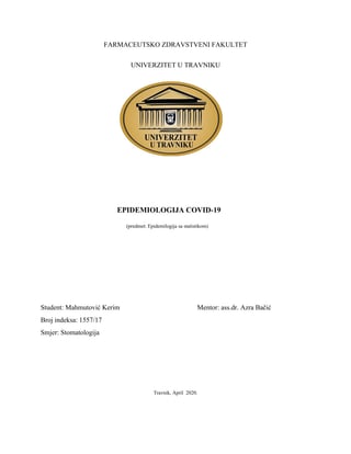 Epidemiologija COVID19