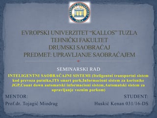 Inteligentni transportni sistemi