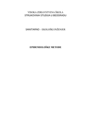 Epidemiološke metode