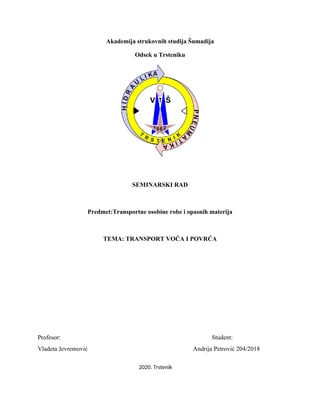 Transport voća i povrća